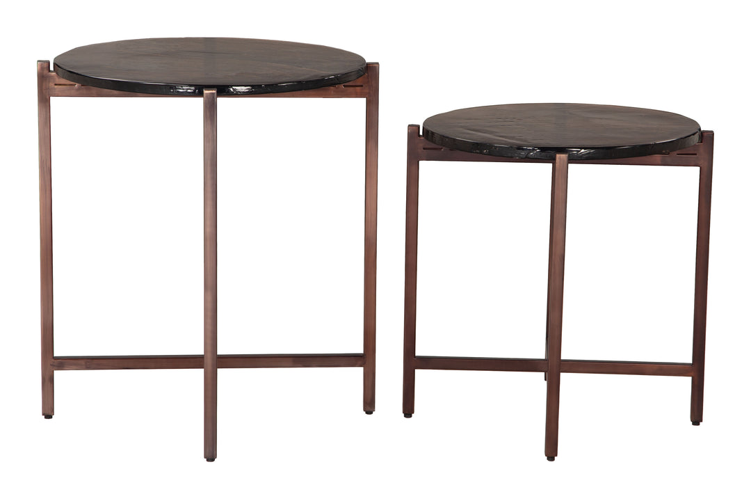 Zuo Gema Coffee Table Set (2-Piece) Bronze