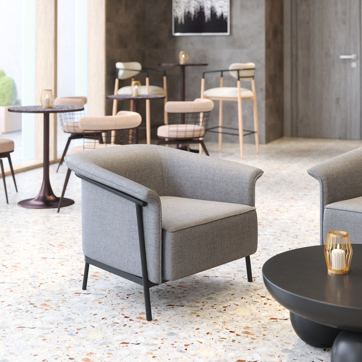 Zuo Burry Accent Chair Slate Gray