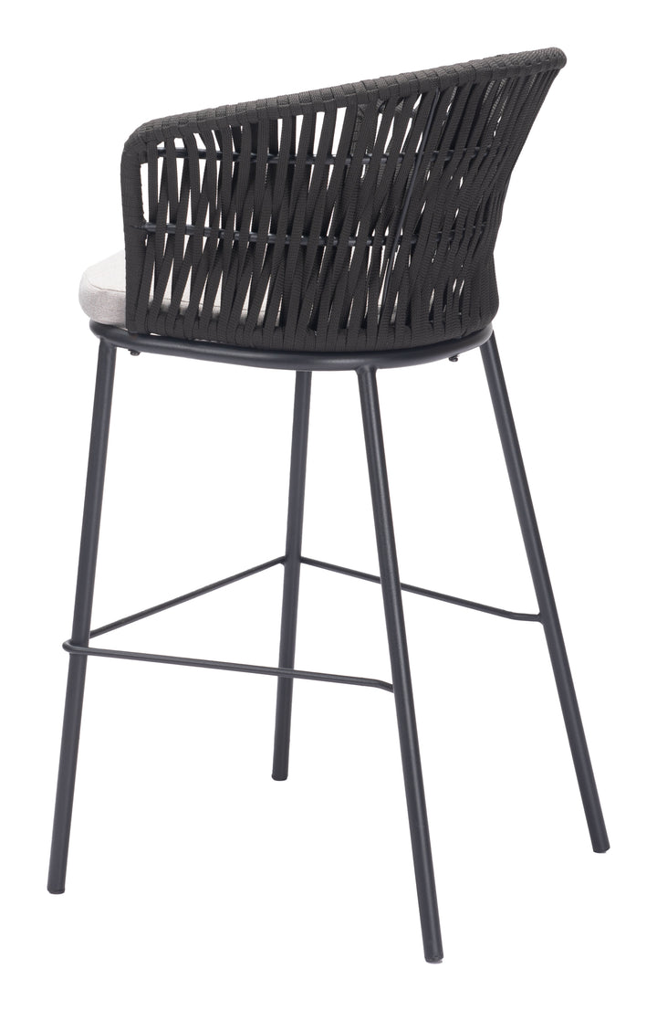 Zuo Freycinet Barstool (Set of 2) Black