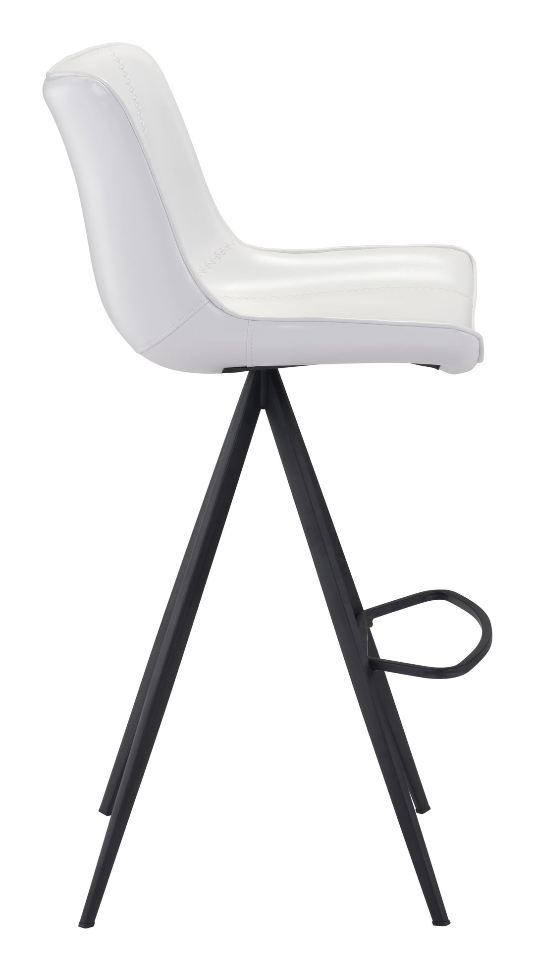 Zuo Aki Barstool (Set of 2) White & Black