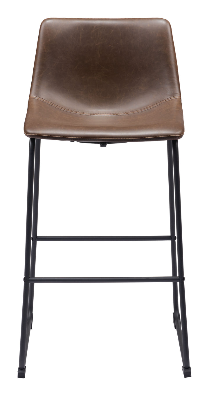 Zuo Smart Barstool (Set of 2) Vintage Espresso