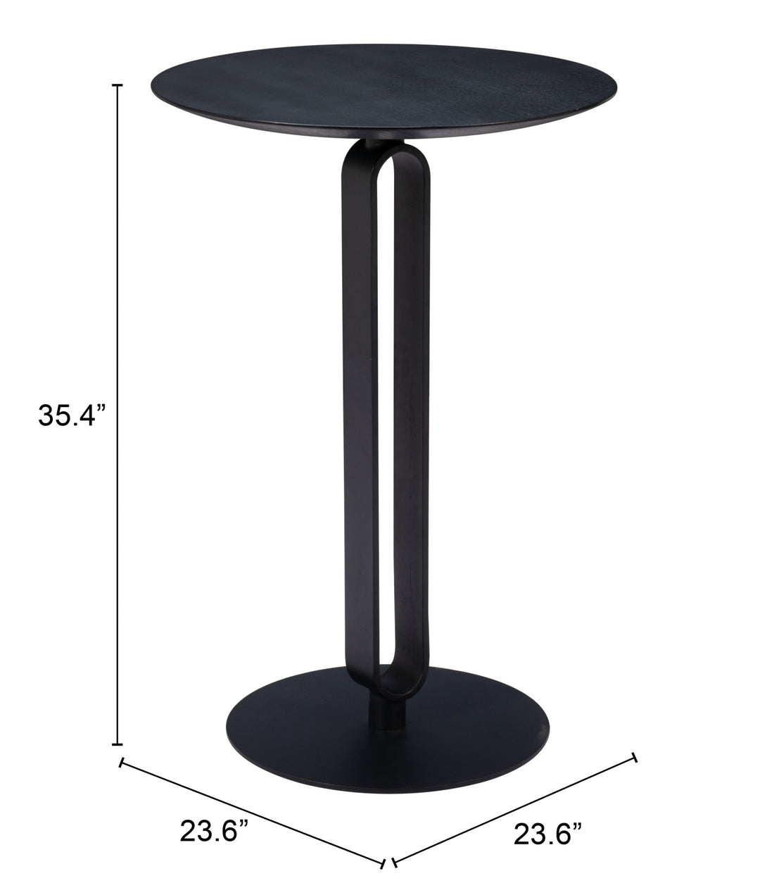 Zuo Derry Counter Table Black