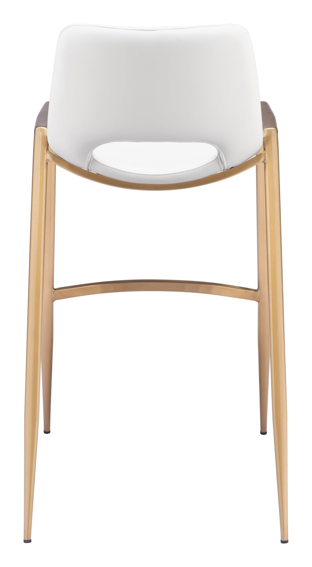 Zuo Desi Barstool (Set of 2) White & Gold