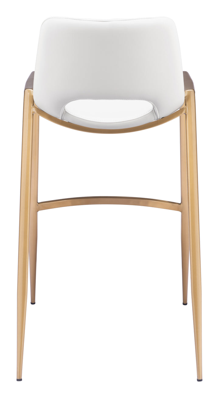 Zuo Desi Barstool (Set of 2) White & Gold