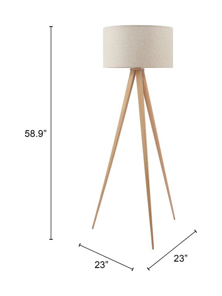 Zuo Imperial Floor Lamp Beige & Natural