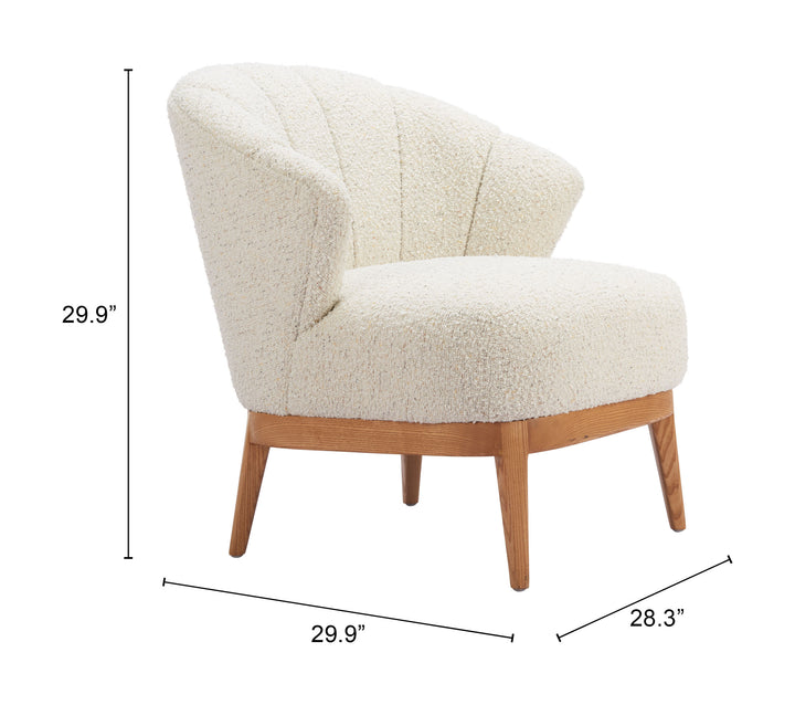 Zuo Leque Accent Chair Tawny Beige