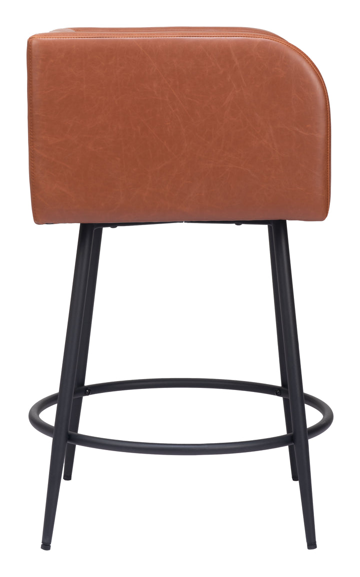 Zuo Horbat Counter Stool (Set of 2) Brown