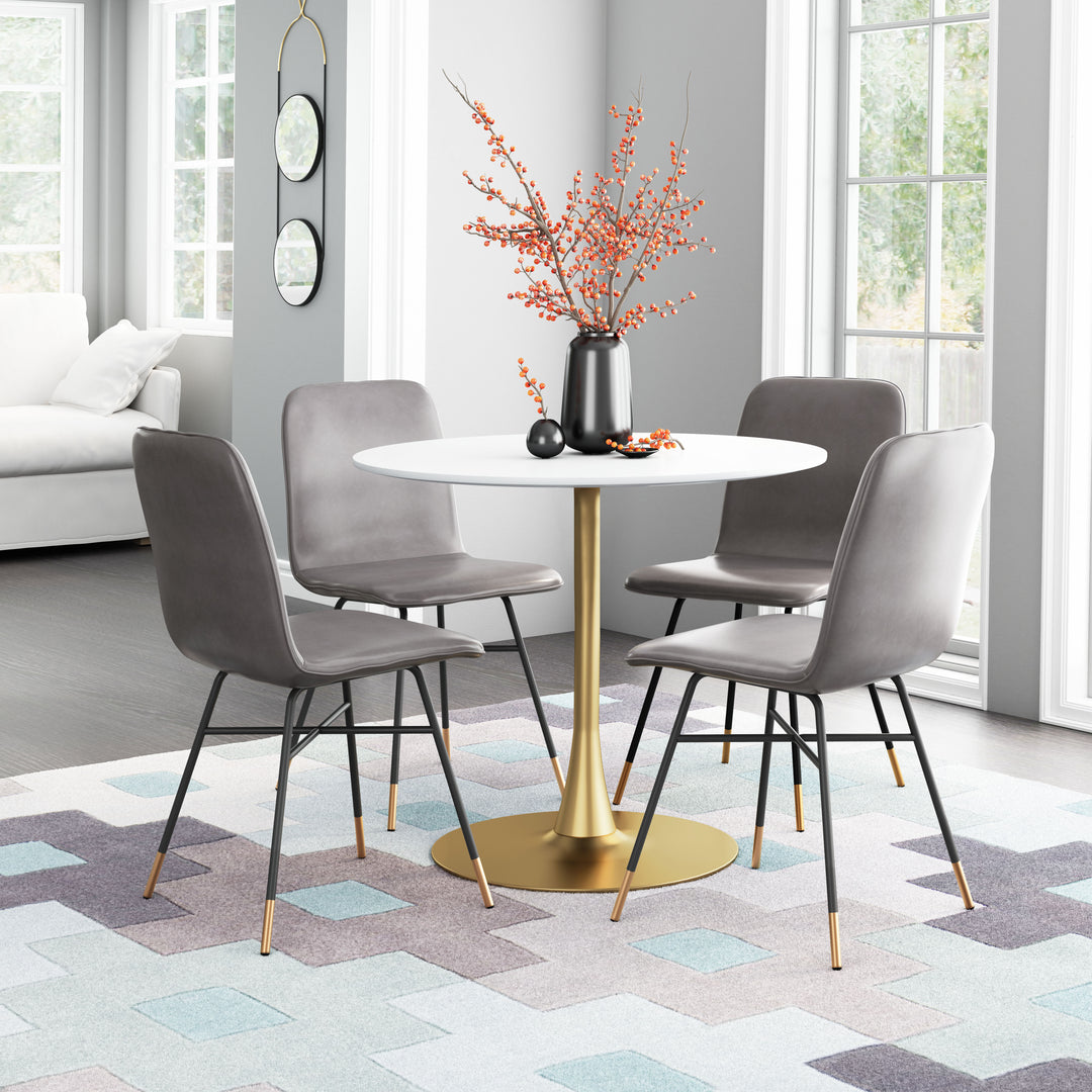 Zuo Var Dining Chair (Set of 2) Gray