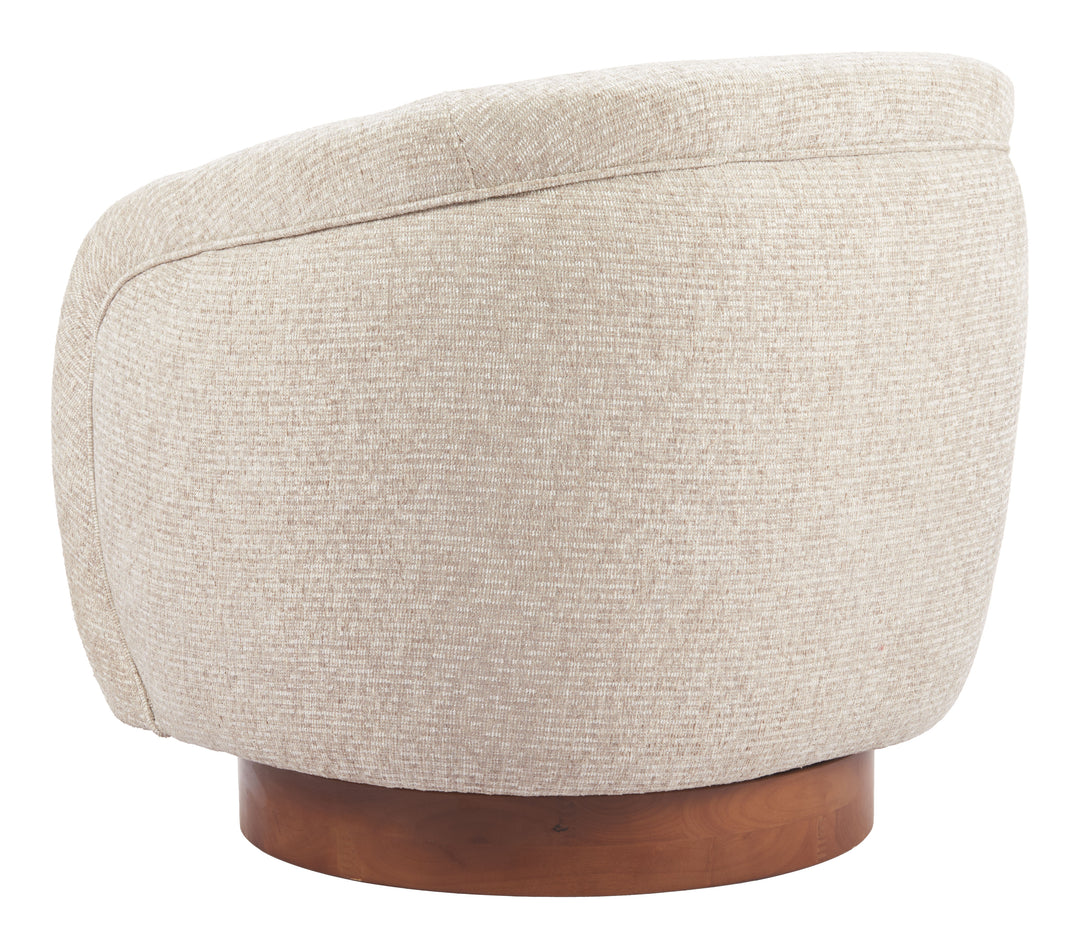 Zuo Vinta Swivel Chair Beige