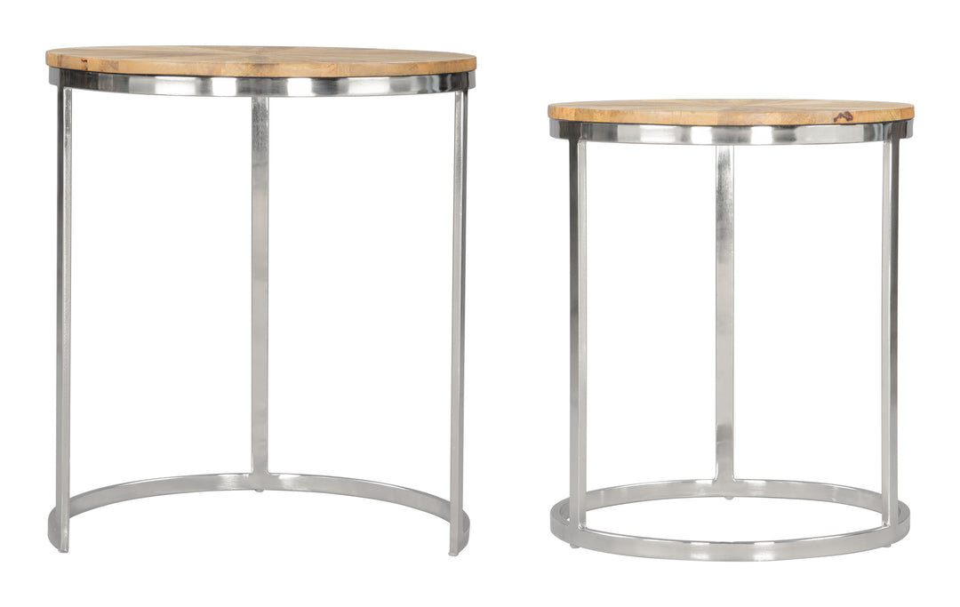 Zuo Bari Nesting Table Set (2-Piece) Natural