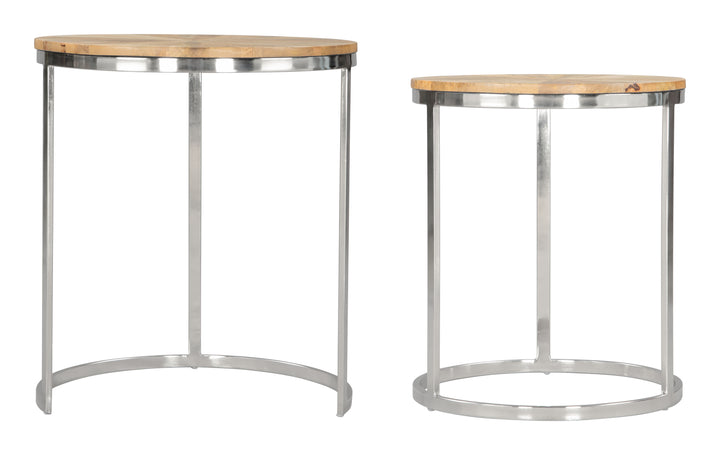 Zuo Bari Nesting Table Set (2-Piece) Natural