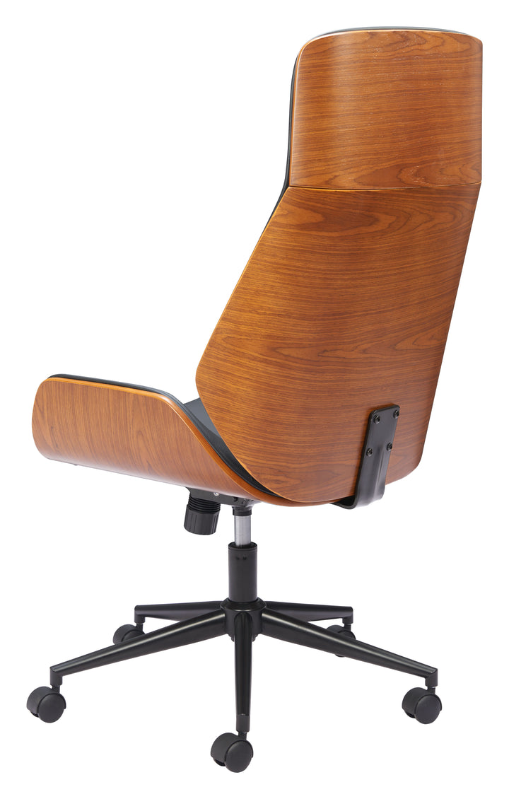 Zuo Flex High Back Office Chair Black