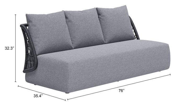 Zuo Mekan Sofa Gray