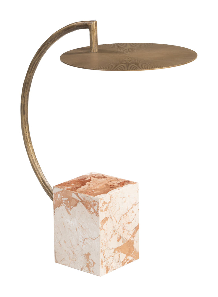 Zuo Voler Side Table Brass