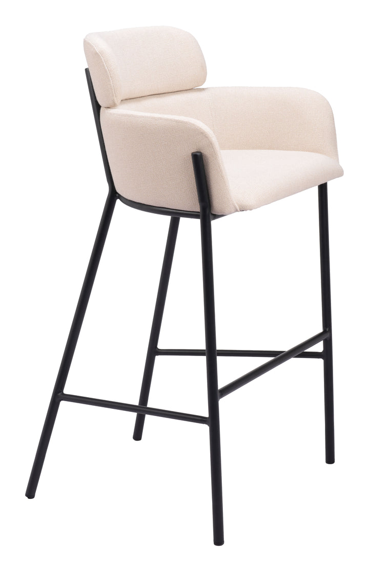 Zuo Bremor Barstool Beige