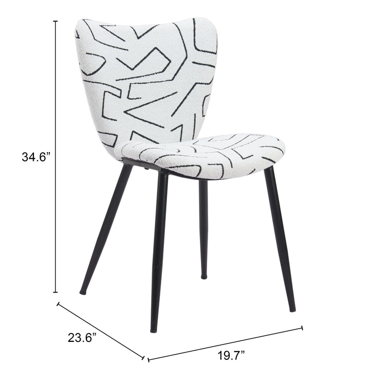 Zuo Prestige Dining Chair (Set of 2) White