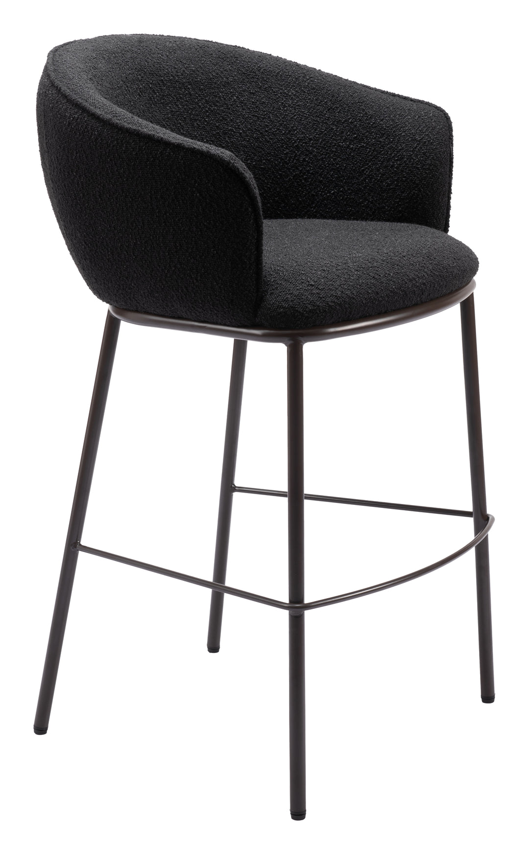 Zuo Essen Barstool Black & Bronze