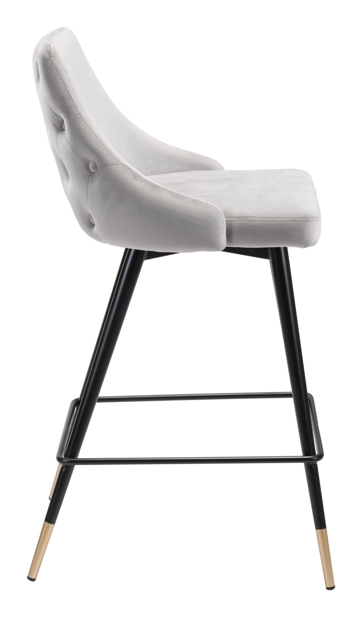 Zuo Piccolo Counter Stool Gray