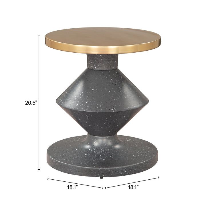 Zuo Litar Side Table Multicolor