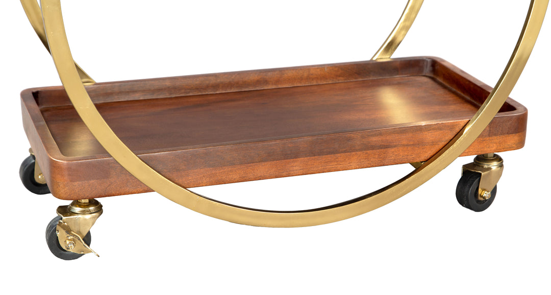 Zuo Arenas Bar Cart Brown