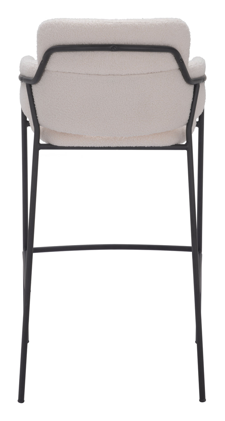 Zuo Marcel Barstool (Set of 2) Cream