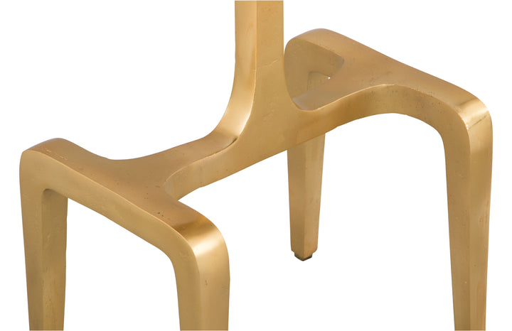 Zuo Clement Side Table White & Gold