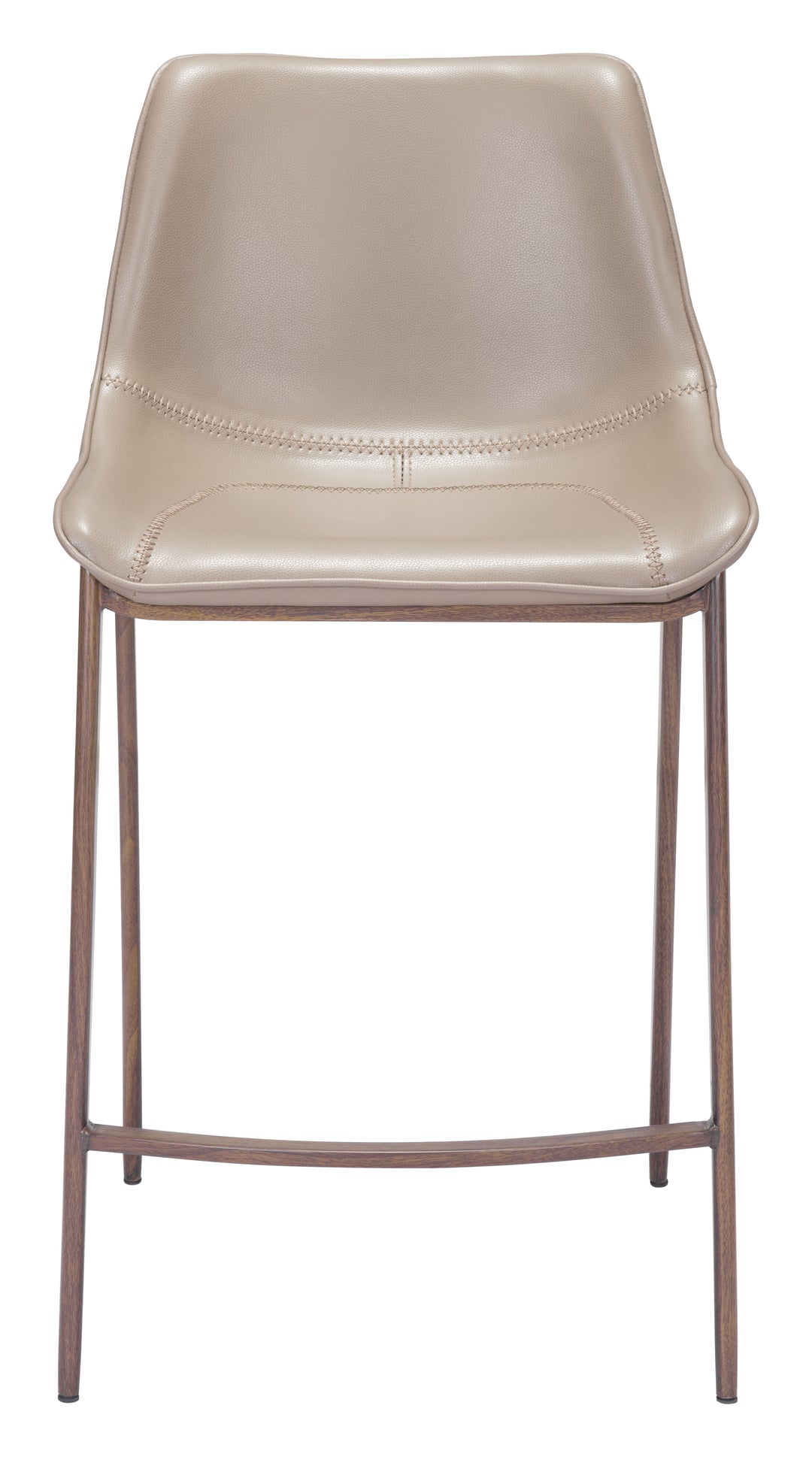 Zuo Magnus Counter Stool (Set of 2) Brown & Walnut