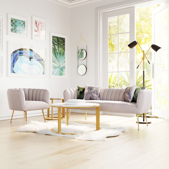 Zuo Deco Accent Chair Beige