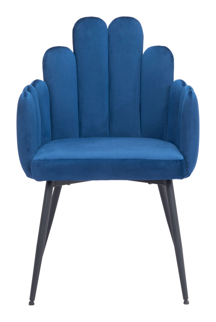 Zuo Noosa Dining Chair (Set of 2) Navy Blue