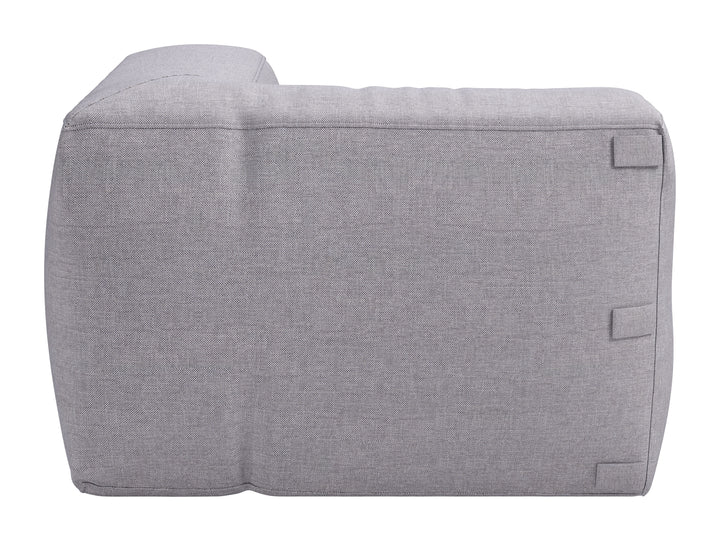Zuo Luanda Corner Chair Gray