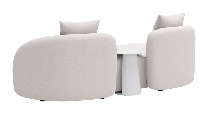Zuo Sunny Isles Loveseat Beige