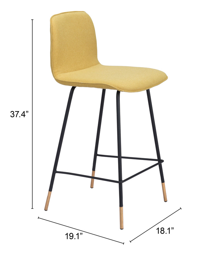 Zuo Var Counter Stool Yellow