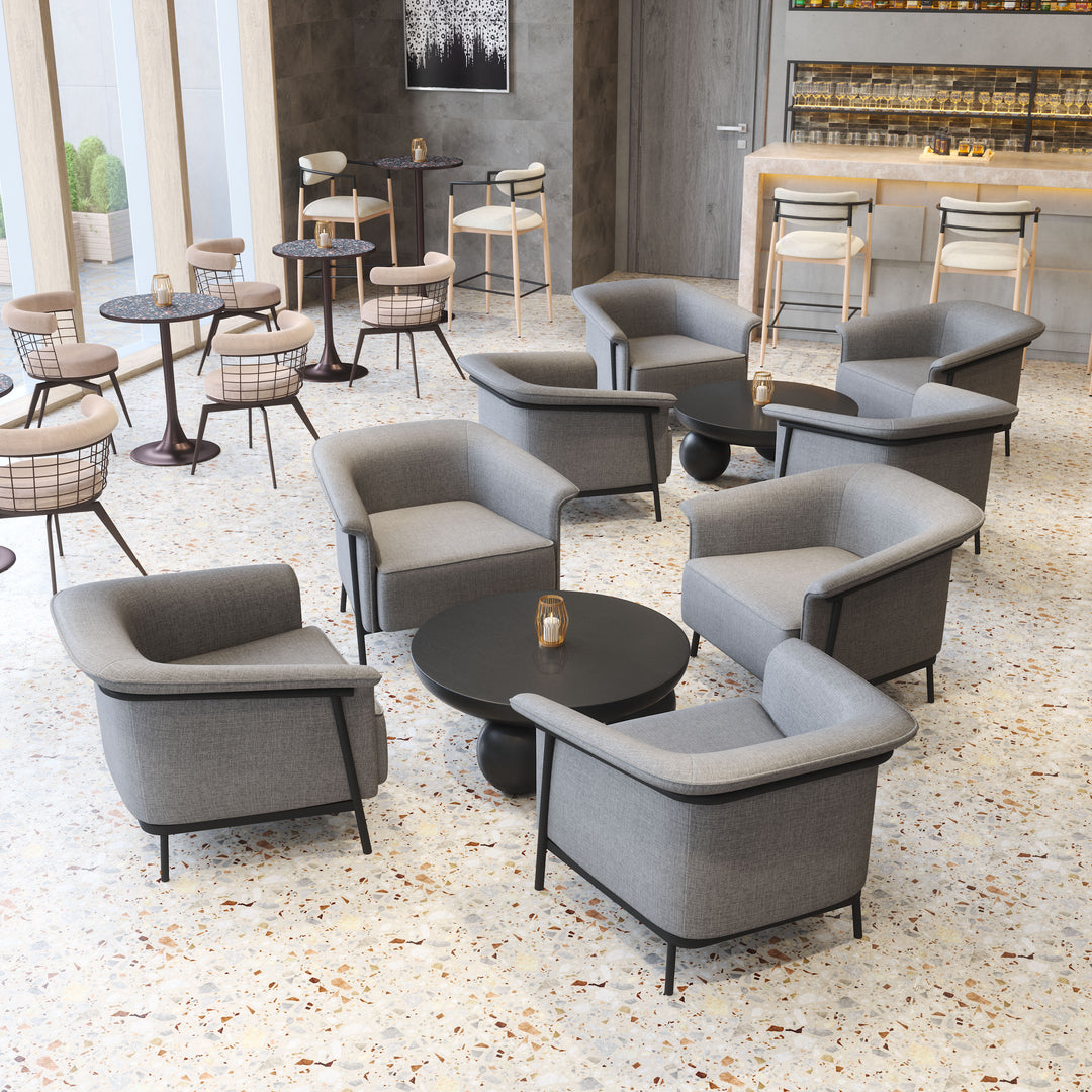 Zuo Saku Swivel Dining Chair Beige & Brown