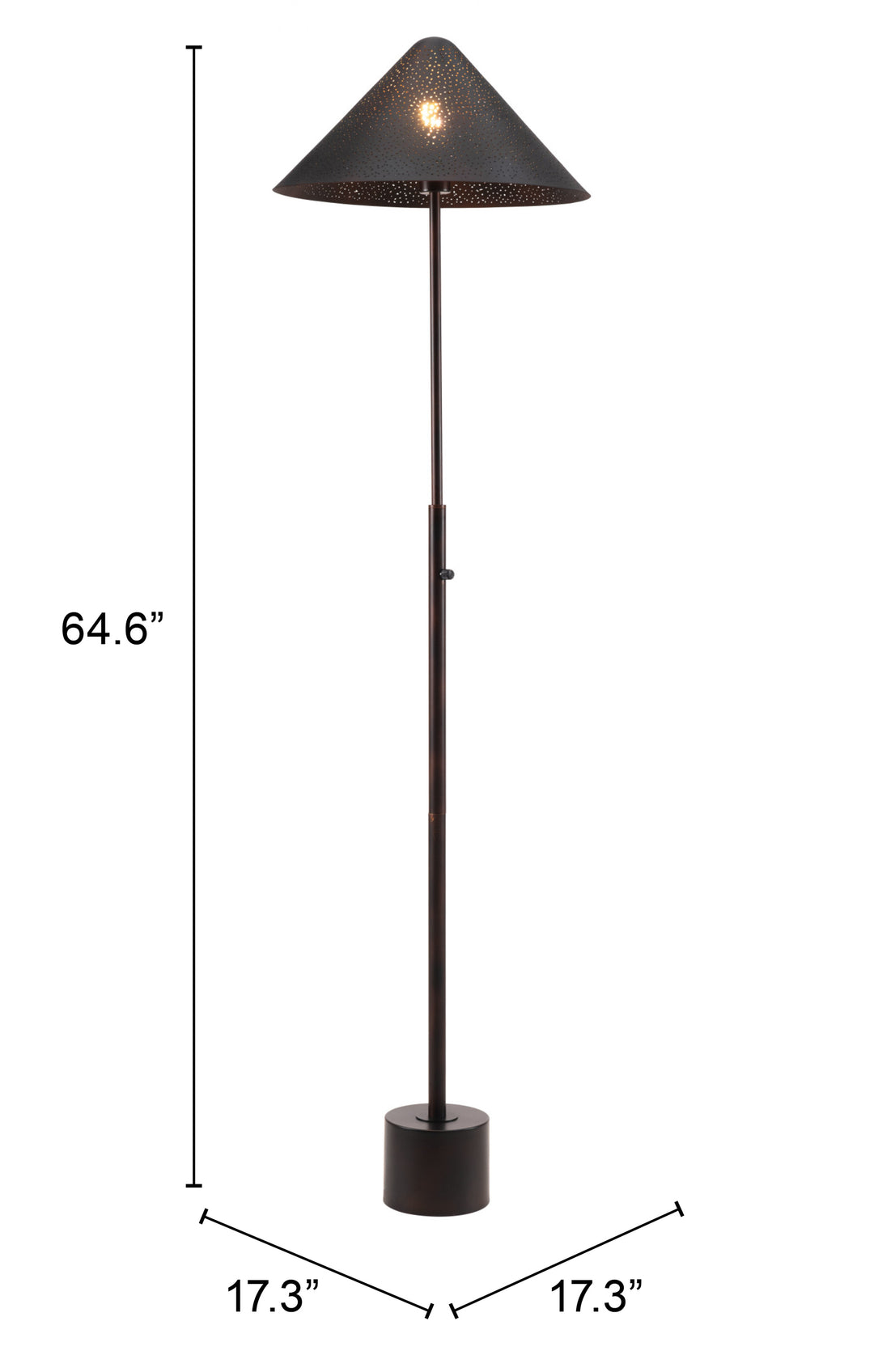 Zuo Cardo Floor Lamp Bronze