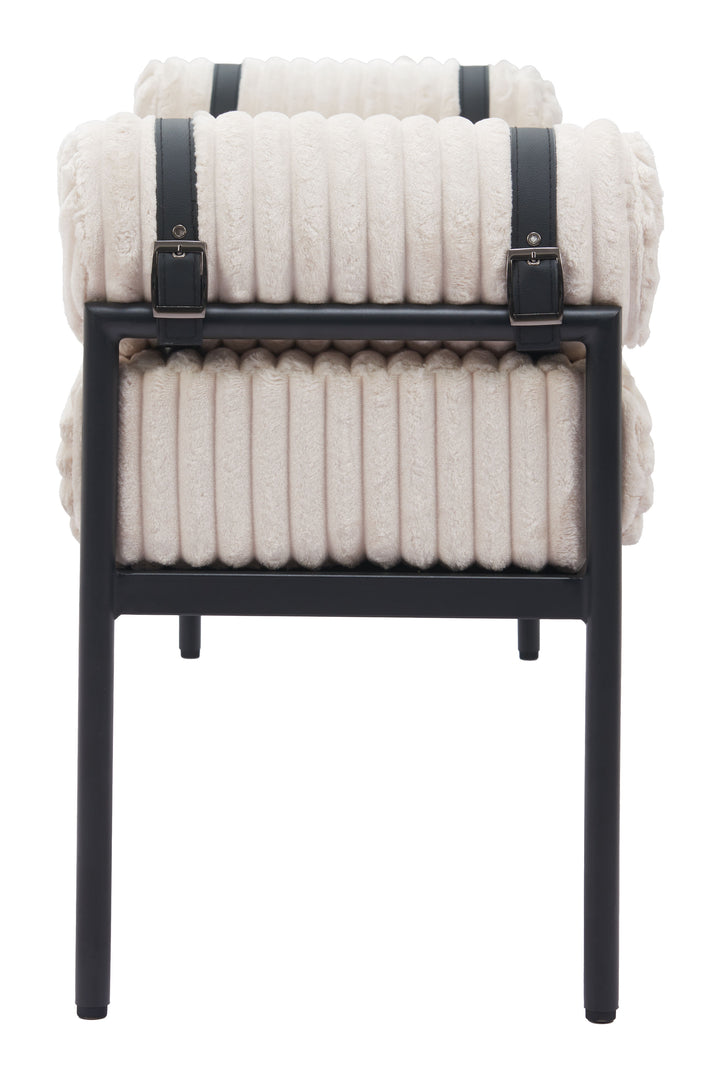 Zuo Barrow Bench Cream