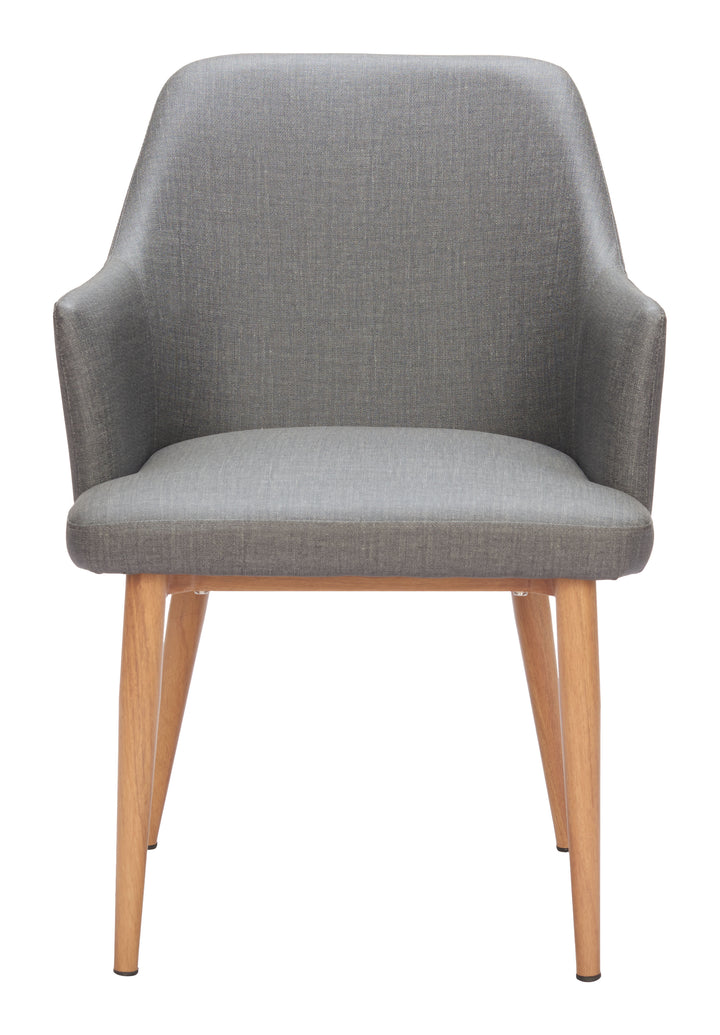 Zuo Wisom Dining Chair (Set of 2) Gray