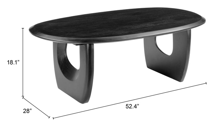 Zuo Arasan Coffee Table Black