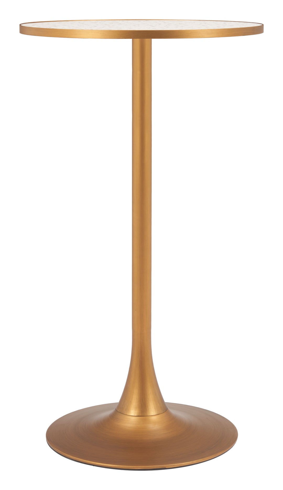 Zuo Bite Bar Table Beige & Gold