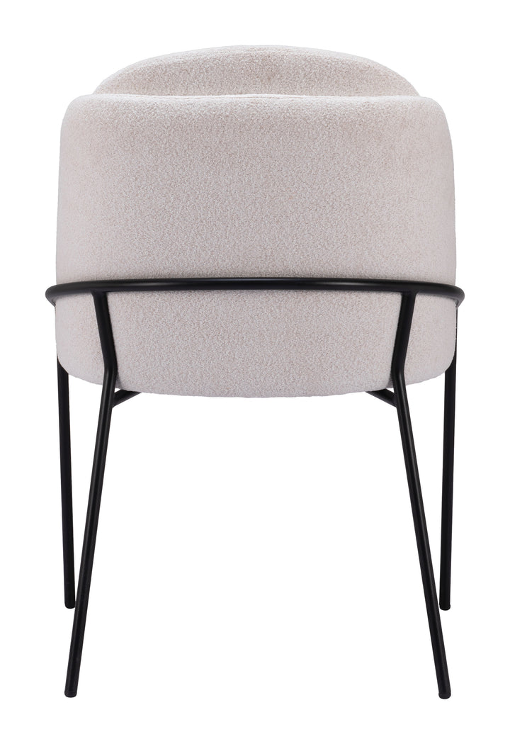 Zuo Jambi Dining Chair (Set of 2) Ivory