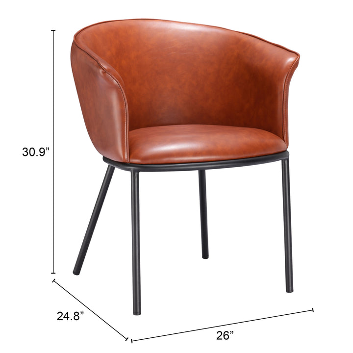 Zuo Garston Dining Chair Brown