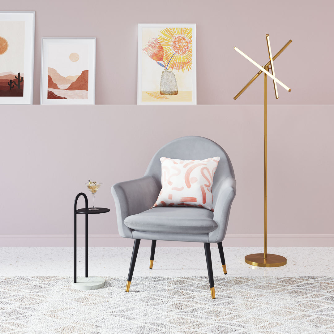 Zuo Garza Floor Lamp Brass