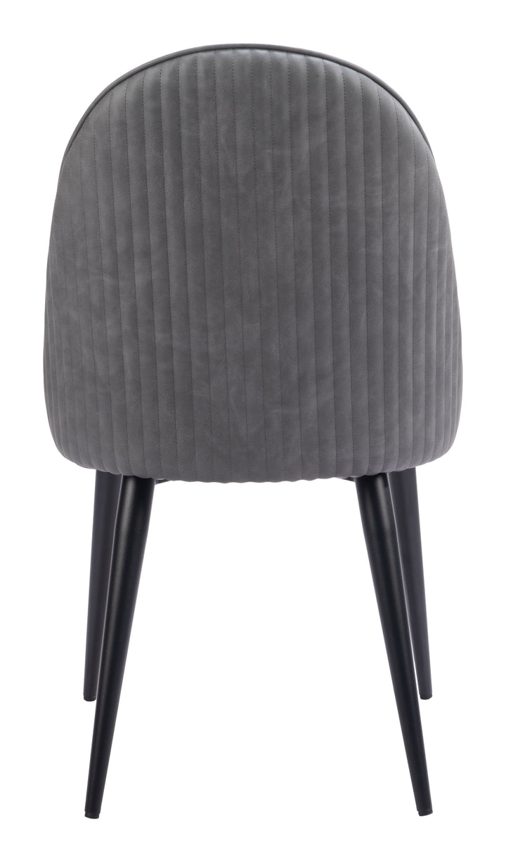 Zuo Silloth Armless Dining Chair (Set of 2) Gray