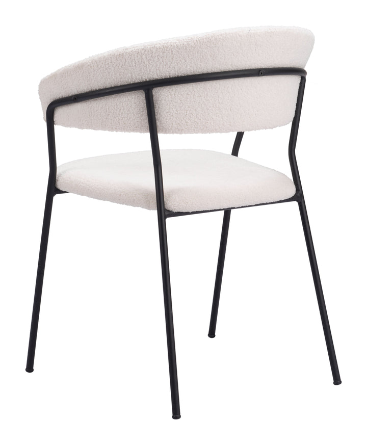 Zuo Josephine Dining Chair (Set of 2) Cream