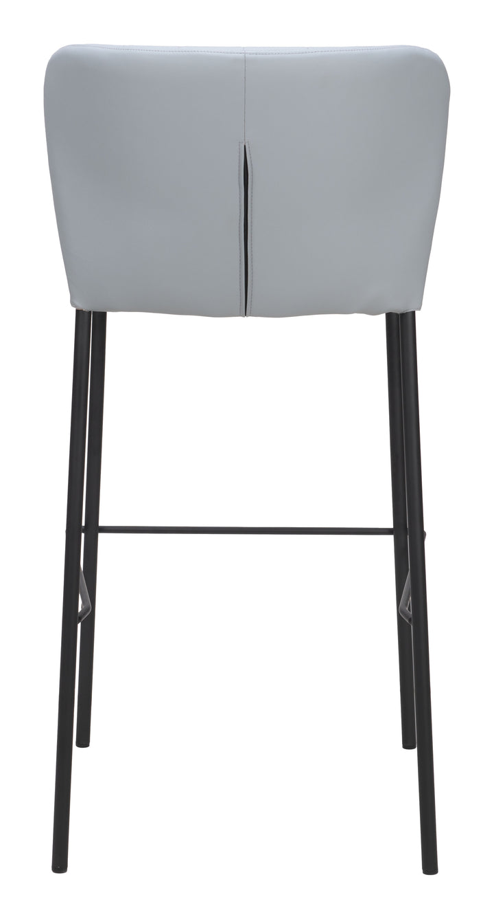 Zuo Linz Barstool (Set of 2) Gray