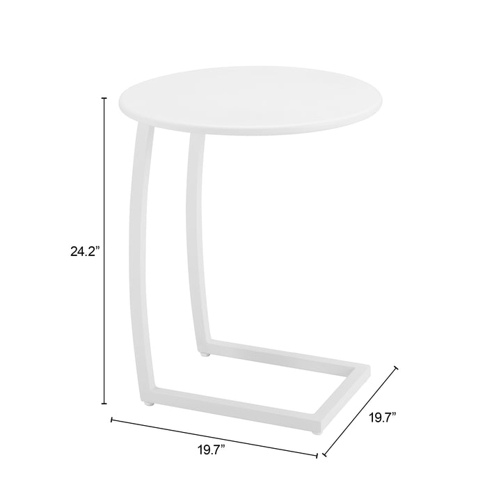 Zuo Noga End Table White