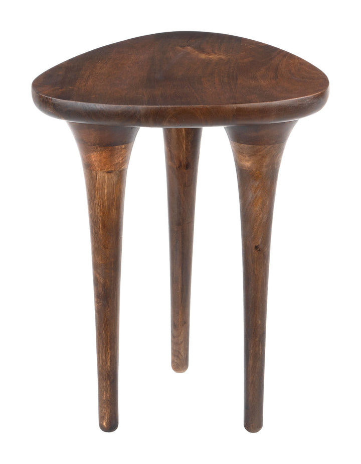 Zuo Spiker Side Table Walnut