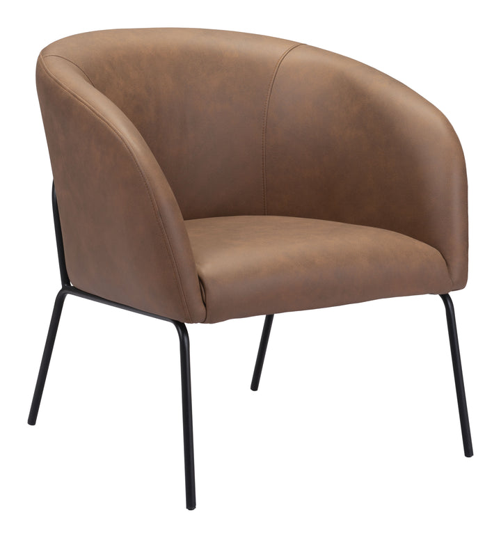 Zuo Quinten Accent Chair Vintage Brown