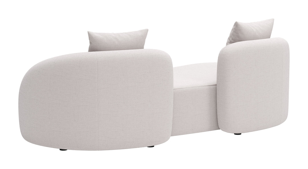 Zuo Sunny Isles Loveseat Beige