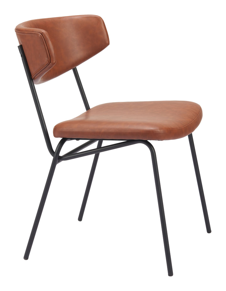 Zuo Charon Dining Chair (Set of 2) Vintage Brown