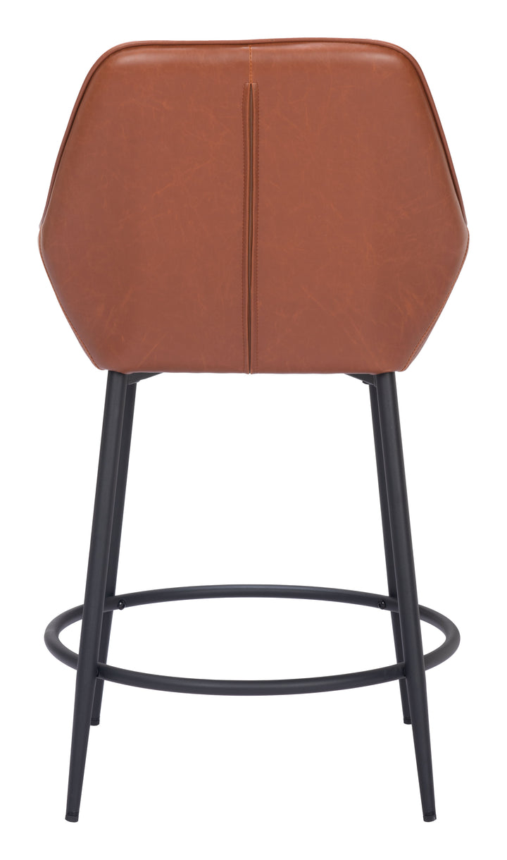 Zuo Vila Counter Stool (Set of 2) Brown